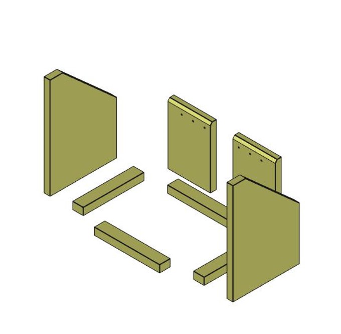 Bella 2 Brennraum Vermiculit komplett Set 8-teilig