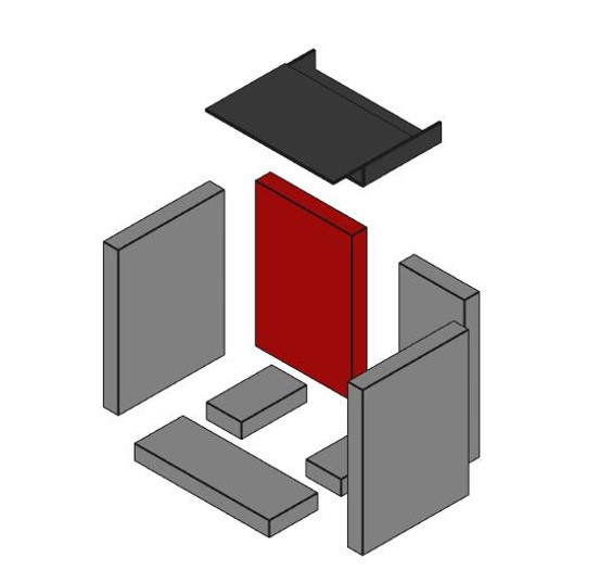 Passat Schamott 300 x 200 x 30 mm