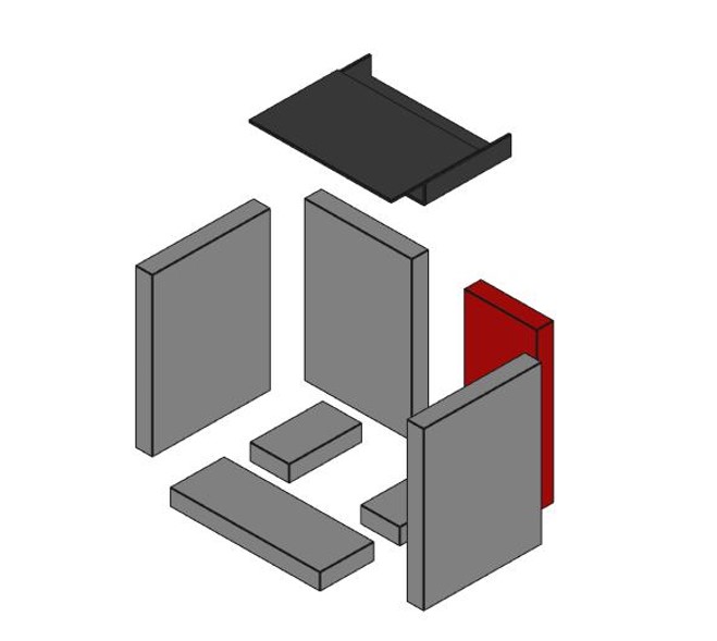 Passat Schamott 300 x 135 x 30 mm