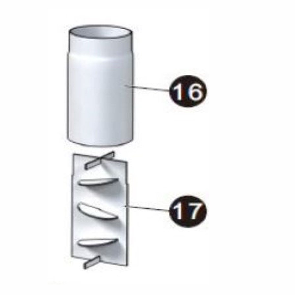 Arrezzo Turbulator Set, 2-teilig