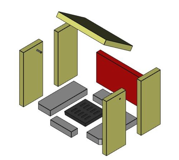Victoria Parma SL Brennraum hinten Einteilig